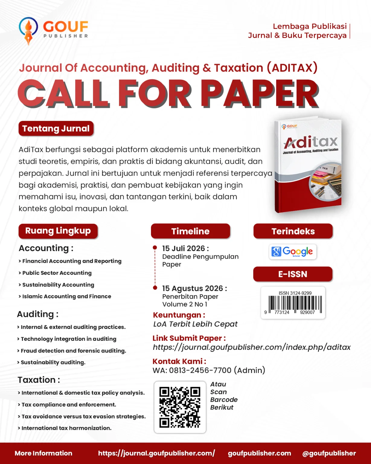 Call For Paper Aditax Juli 2026